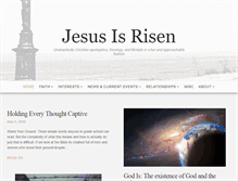 Tablet Screenshot of jesusisrisen.org